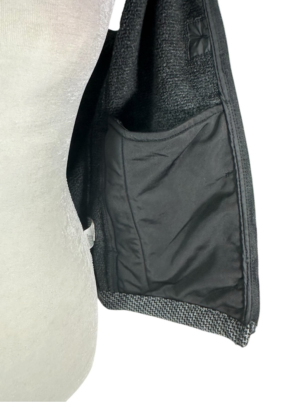 Royal Robbins Gray Tweed Fleeced Button Front Vest High Collar Small - Picture 8 of 10